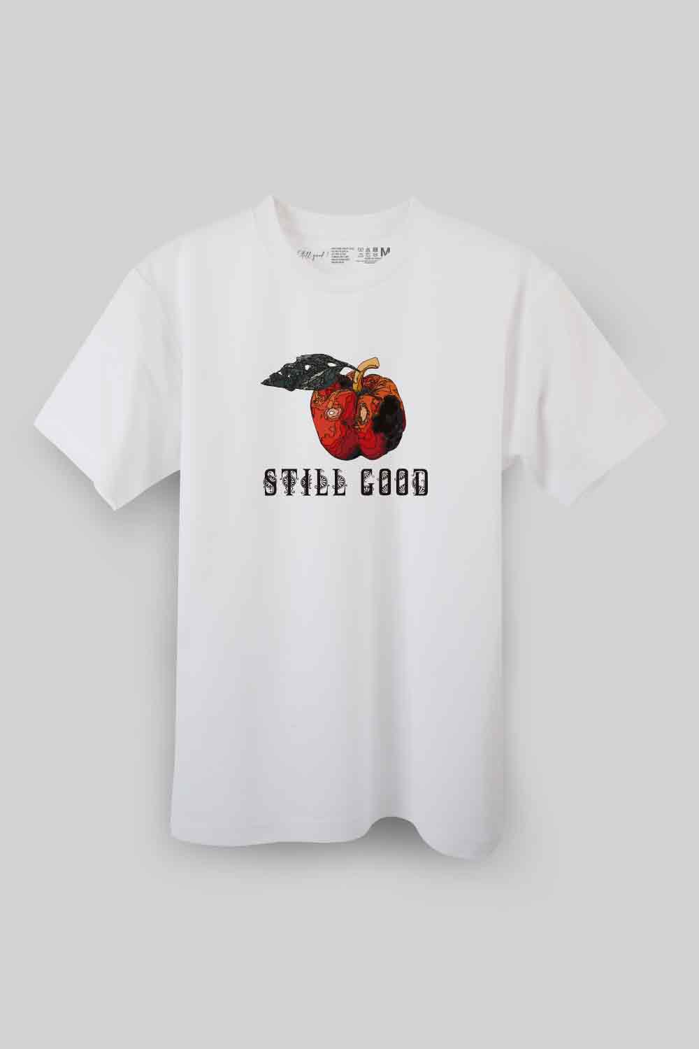 【Still good!】虫食いリンゴTee/cotton 100%/size:S-XXL (コピー)