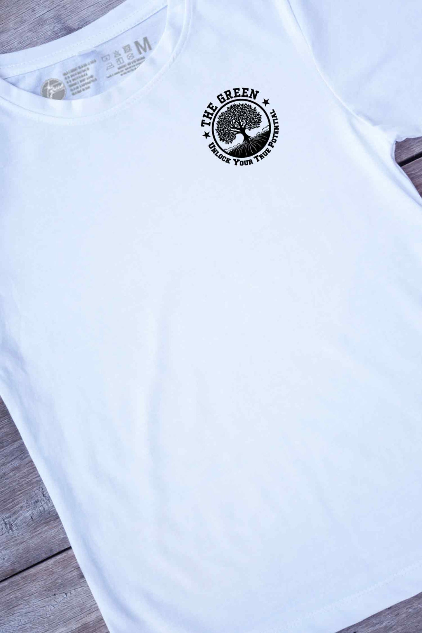 【THE GREEN】クールなロゴでシンプルなTシャツ - The Green Logo Tee/cotton 100%/size:XS-XXL