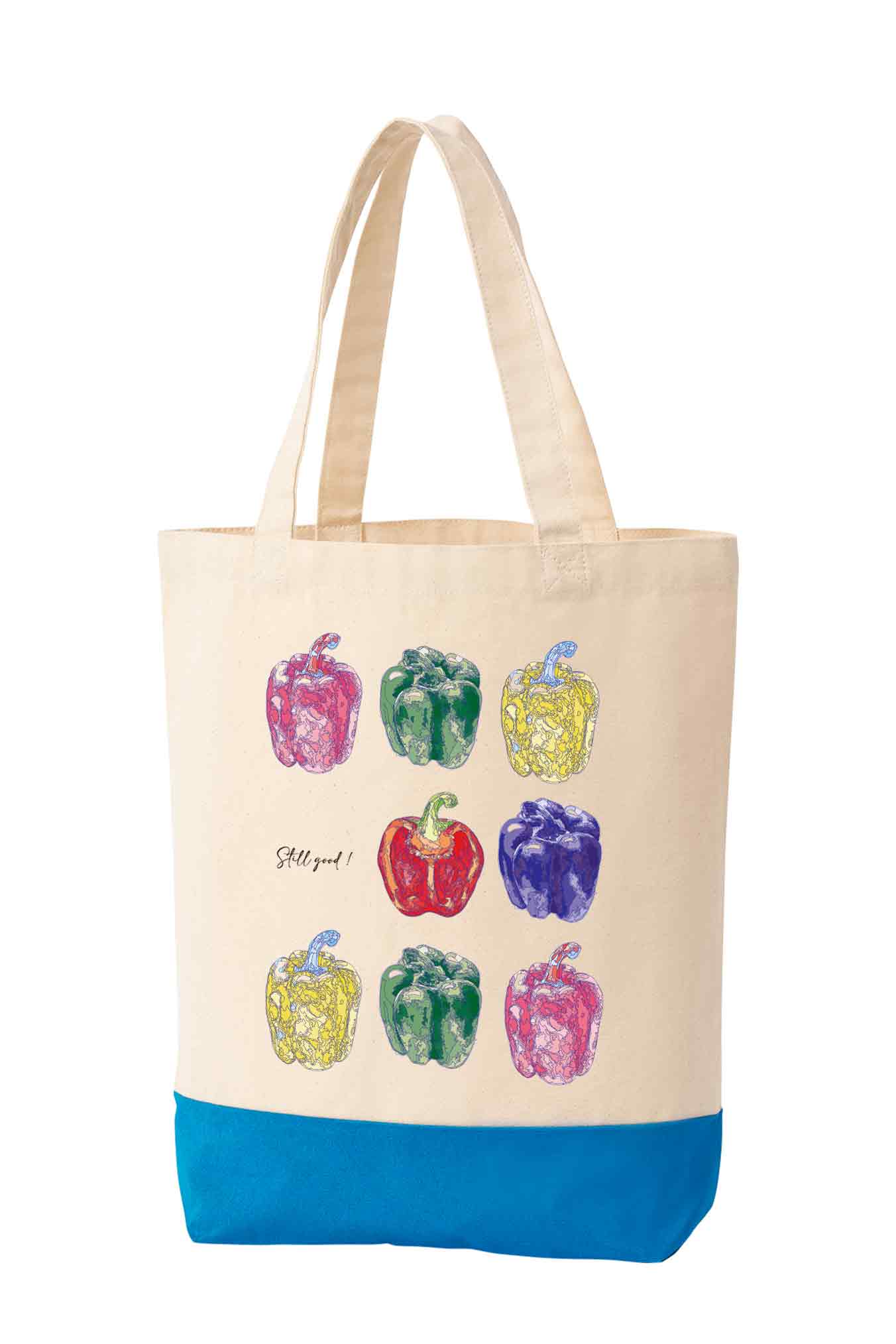 カラフルなポップなパプリカのデザイントートバッグ