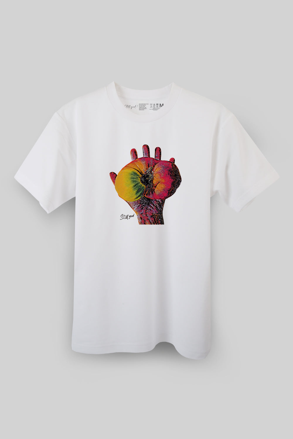 【Still good!】支え合うトマトTシャツ - cotton 100%/size:S-XXL