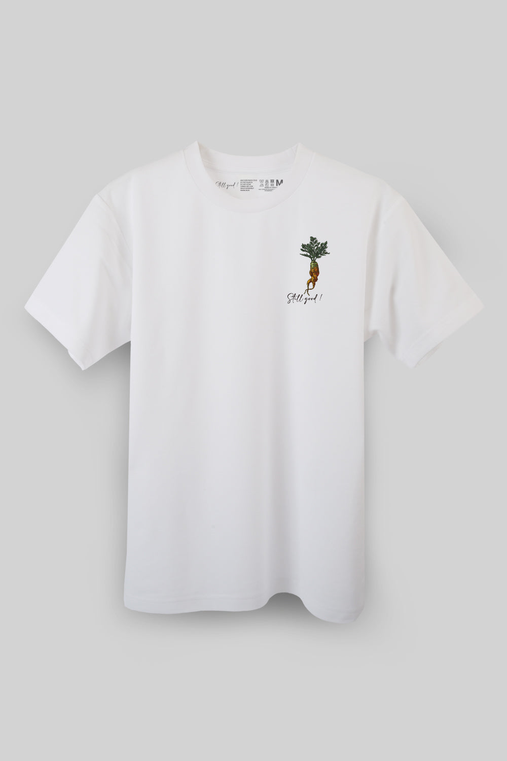 ワンポイント人参「待ち人ニンジンTシャツ - Waiting Carrot Tee」