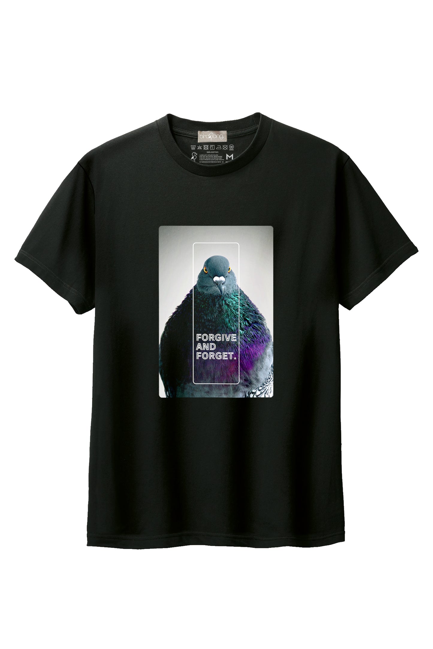 【birdsong.】"FORGIVE AND FORGET." Pigeon Tee Type-A / cotton 100%/size:XS-XXL