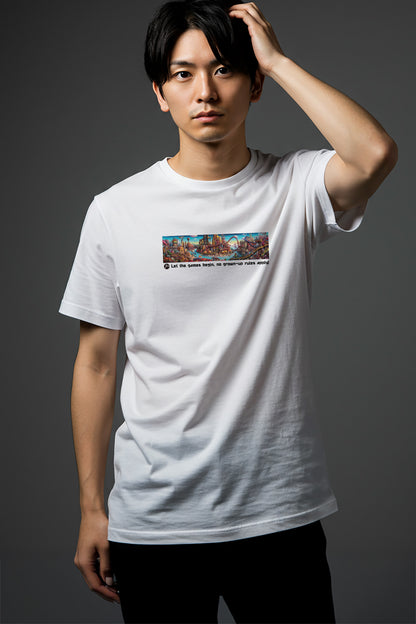 【THE GREEN】夢を叶える一枚！/ ドリーミー・アミューズメントパークTシャツ - Dreamy Amusement Park Tee /cotton 100%/size:XS-XXL