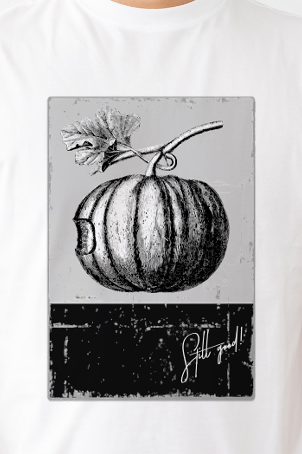 【Still good!】アートな規格外カボチャTシャツ - Artistic Pumpkin Tee/cotton 100%/size:S-XXL