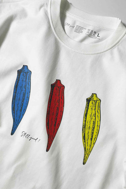 【Still good!】カラフルでポップな！/オクラマジックTシャツ -Okra Magic Tee/cotton 100%/size:S-XXL