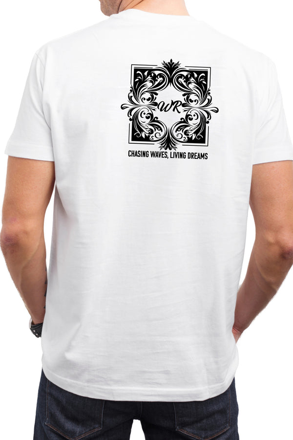 【THE GREEN】Wave Riderバックプリント！/ウェーブライダー・バックプリントTシャツ - Wave Rider Back Print Tee/cotton 100%/size:XS-XXL