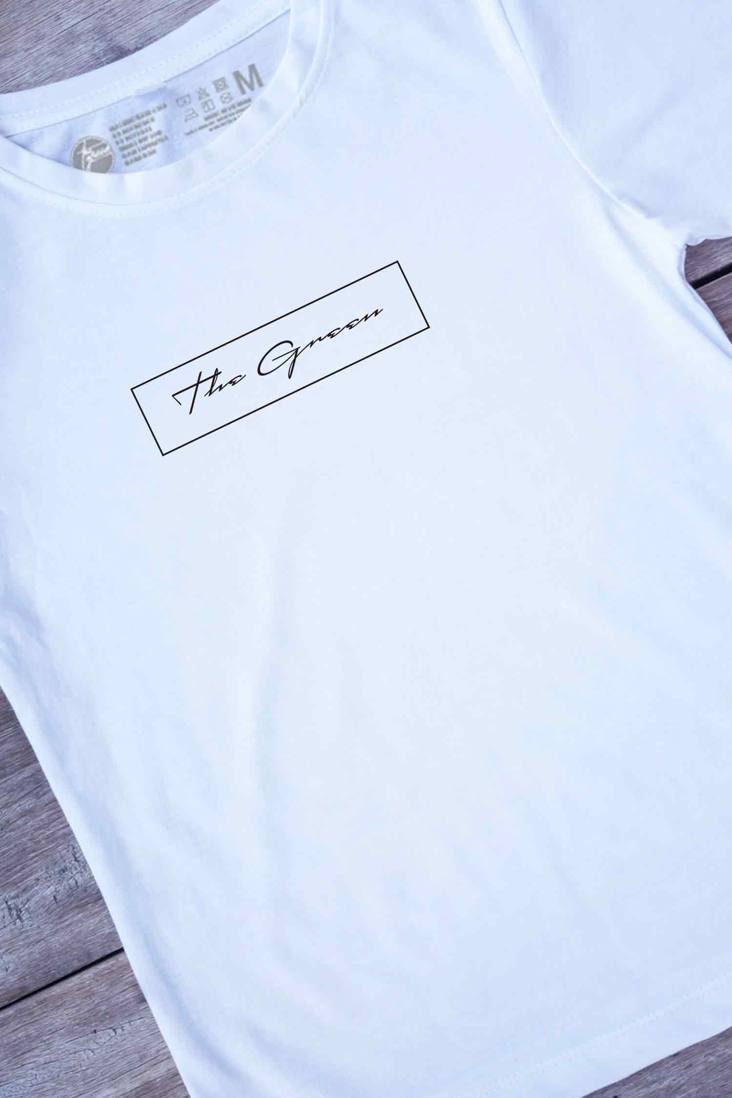 【THE GREEN】シンプルが最高！/ ワンポイント・ロゴTシャツ - One Point Logo Tee /cotton  100%/size:XS-XXL