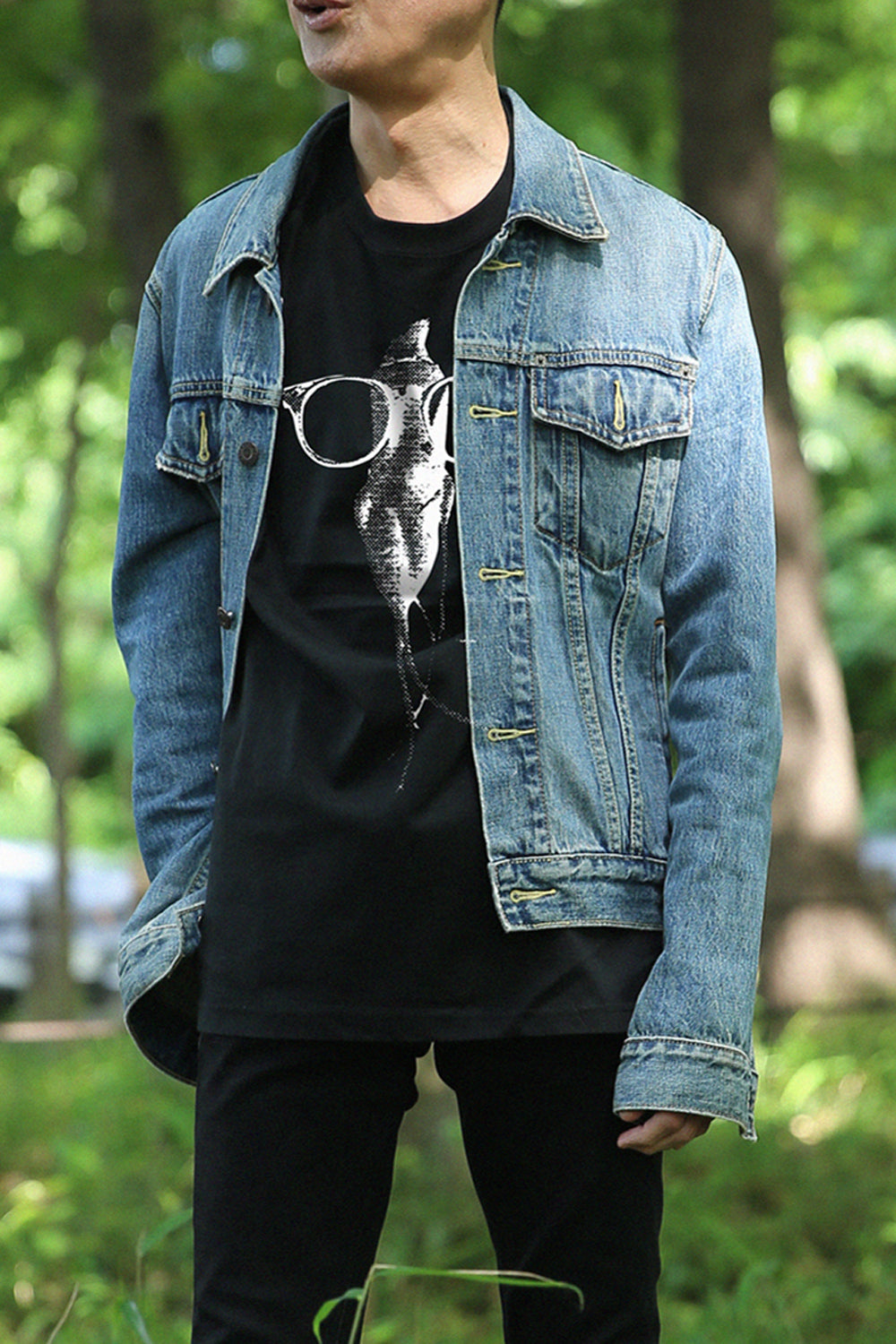 【Still good!】オシャレなギフトにぴったり！/エッグプラントTシャツ -Eggplant Glasses Tee/cotton 100%/size:S-XXL