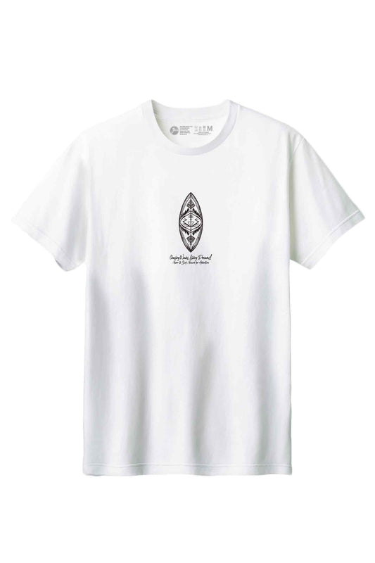 【THE GREEN】シンプルさが際立つ1枚！/サーフボード・シンプル・ブラックロゴTシャツ - Surfboard Simple Black Logo Tee/cotton 100%/size:XS-XXL