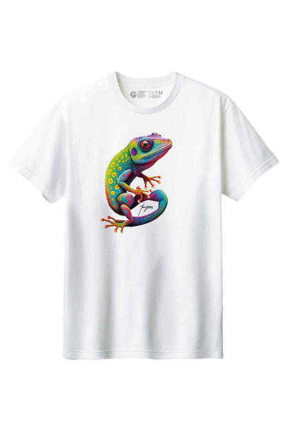 【THE GREEN】カラフルで目を引く！/ビビッド・カメレオンTシャツ -Vivid Chameleon Tee/cotton 100%/size:XS-XXL