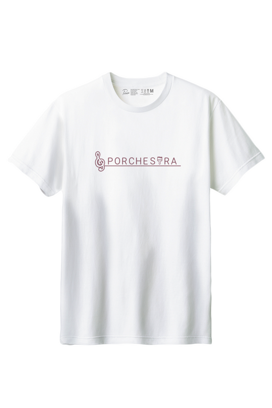 【PORCHESTRA】かわいさの中に洗練が隠れた一枚！/PORCHESTRAロゴTシャツ -Porchestra Logo Tee/cotton 100%/size:XS-XXL