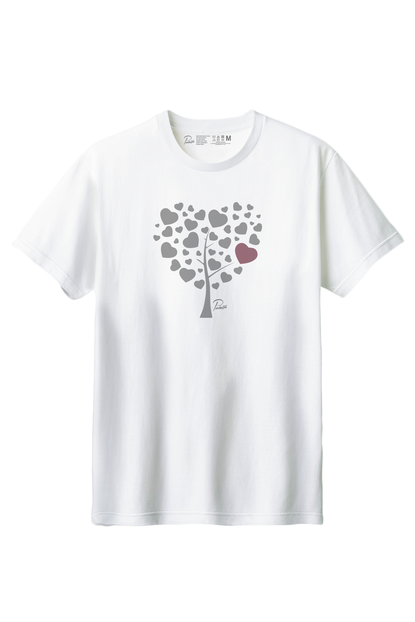 【PORCHESTRA】幸せいっぱいのハートの木Tシャツ -Happy Tree Heart Tee/cotton 100%/size:XS-XXL