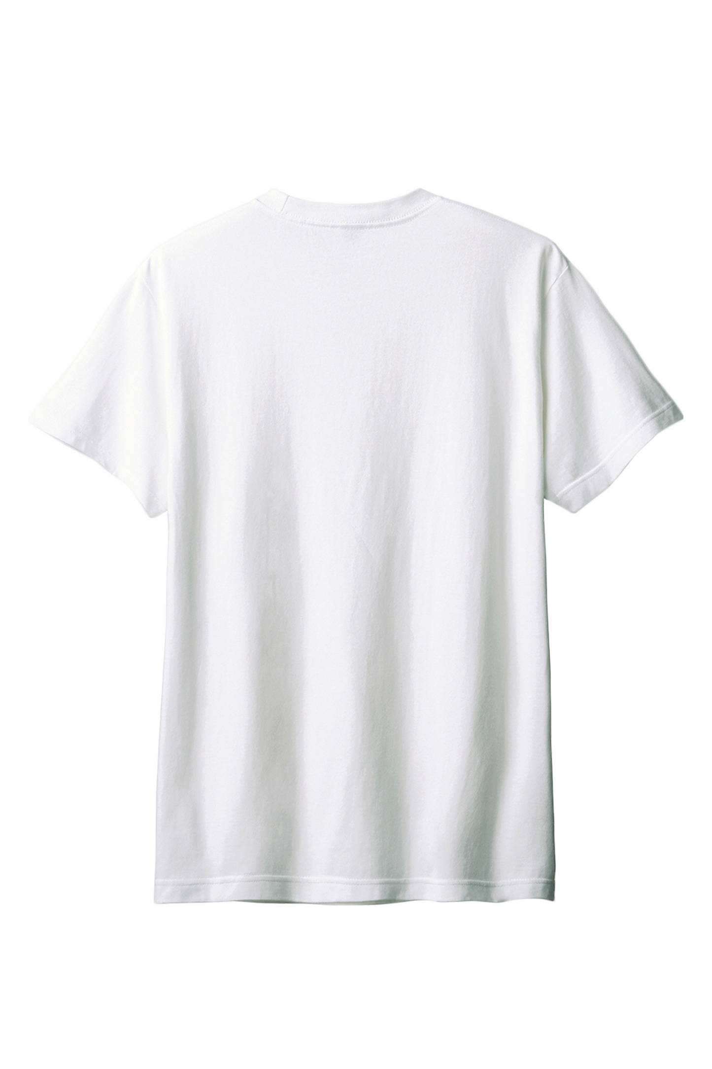 【PORCHESTRA】軽やかなカラフルラインが胸元を彩る！/カラフルタイルTシャツ -Colorful Tile Tee/cotton 100%/size:XS-XXL