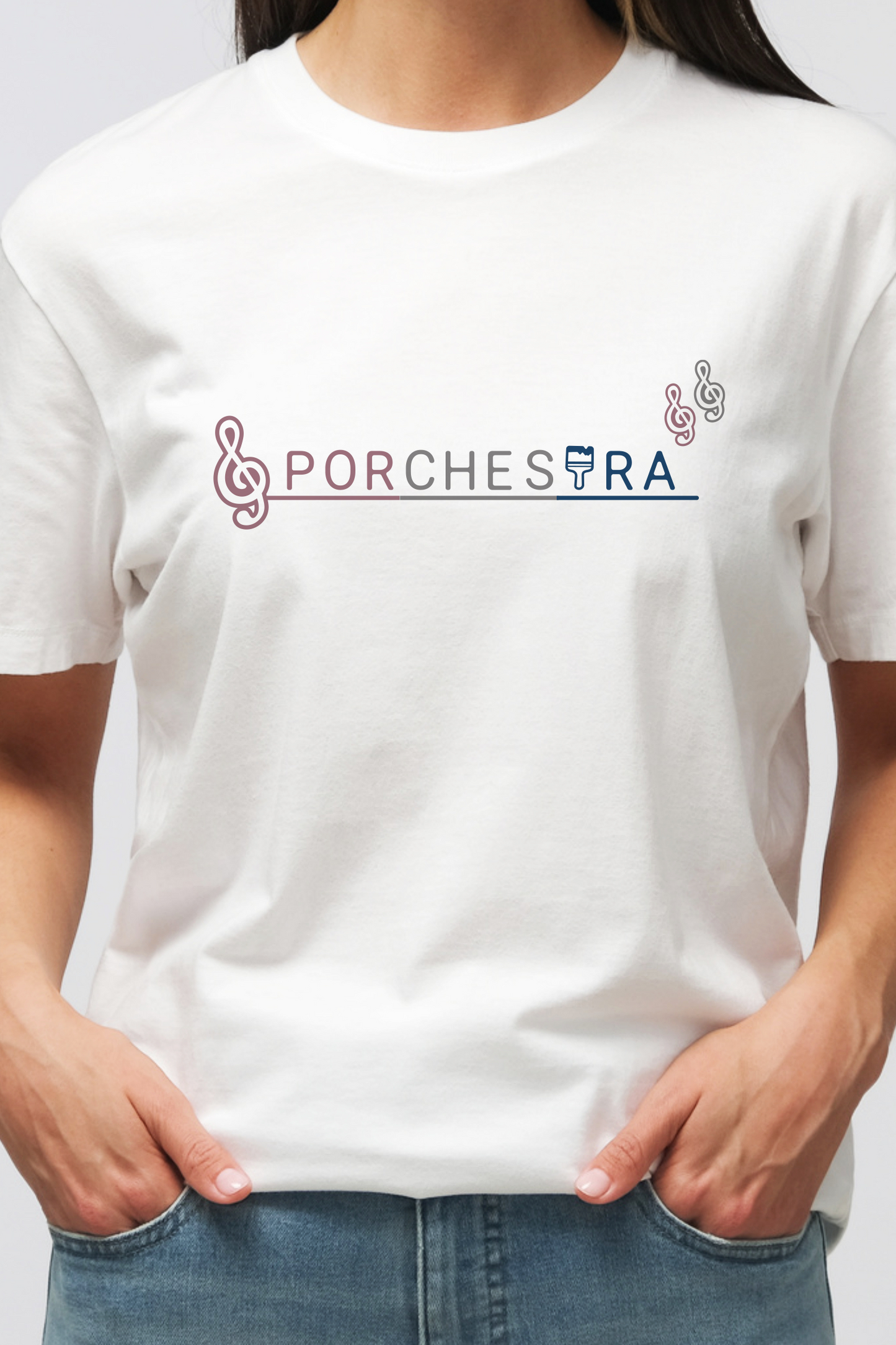 【PORCHESTRA】アクティブな一枚！/カラフル・ロゴ/colorful Logo Tee/cotton 100%/size:XS-XXL