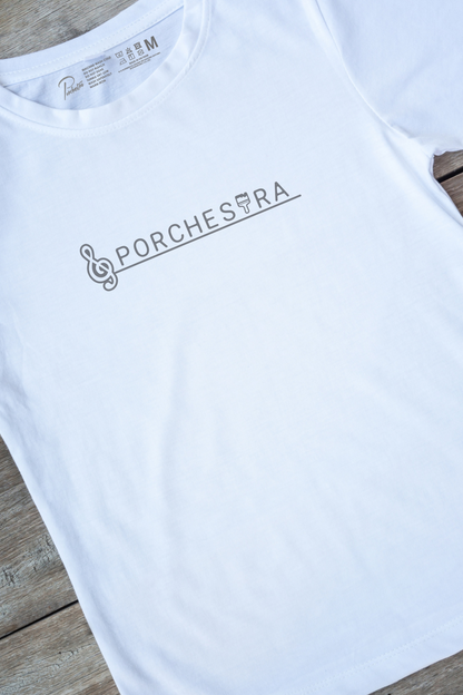 【PORCHESTRA】かわいさの中に洗練が隠れた一枚！/PORCHESTRAロゴTシャツ -Porchestra Logo Tee/cotton 100%/size:XS-XXL